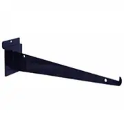 Only Hangers 12" Black Slatwall Shelf Bracket Box of 24