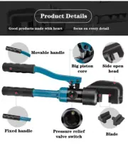 Quick Hydraulic Steel Bar Shear 4-22mm Hydraulic Scissors For Cutting Threaded
