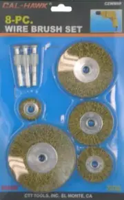 CAL-HAWK CZWW8P WIRE BRUSH SET - 8 PIECES