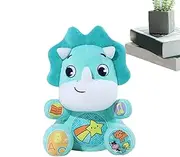 Weqizuerqi Stuffed Baby Soother for Sleep,Musical Huggable Soft Cartoon Toy | Lovely Interactive Soothing Songs Animal for 3 to 48 Months