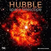 Hubble Space Telescope | 2025 12 x 24 Inch Monthly Square Wall Calendar | Foil Stamped Cover | Plastic-Free | BrownTrout | Science Astronomy Technology