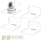 Wall Hanging Wall Shelves Transparent Display Ledges Smart Speaker Action