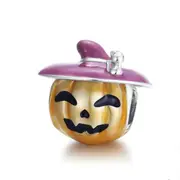 Silver plating Pumpkin Halloween Charm for Bracelet Jewelry DIY Bangle