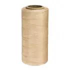 0.8mm Leather Sewing Waxed Thread, 270Yards/247m, Polyester Cord, Light Brown