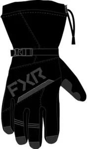 FXR CX Snowmobile Gloves, black, Size M for Men