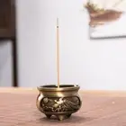 Alloy Three-legged Carved Incense Holder Desktop Incense Holder Office