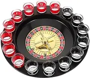 YAOYAOLING Drinking Game Set,The Roulette Wheel Drinking Game by,Poker Shot Roulette,2 Balls and 16 Shot Glasses