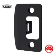 Entrance Set Lock Strike Plate-Matt Black Finish -FREE POST