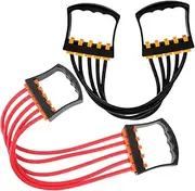 ibasenice Elastic Fitness Rope Tensioner Chest Expander Muscle Exercise Professional Fitness Equipment Exercise Handle Grip Long Elastic Band