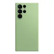 For Samsung Galaxy S23 Ultra 5G Case, Silicone Back Cover, Matcha Green