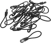 BRIGHTFUFU 20pcs Carabiner Bungee Cords for Luggage Heavy Duty Outdoor Straps Hooks Secure Tie Down for Camping Travel