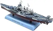 1: 1000 Scale WWII USS North Carolina BB-55 Battleship Alloy Warship Model Military Model Diecast Ship Model for Collection