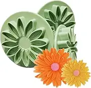 ACEmedia 3-Piece Fondant Embossing Tool Snowflake Plunger Cake Cutter Sugarcraft Cake Decorating Sunflowers