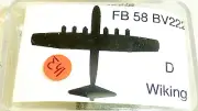 FB 58 BV222 D Aeroplane To Ship Model 1:1250 Shp ∑ 41 Å