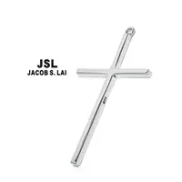 在飛比找蝦皮購物優惠-JSL 純銀十字架耳環 十字架 墜子 可搭配針式耳環 組合耳