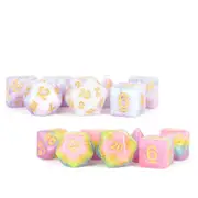 [Metallic Dice Games] MDG Resin Polyhedral Dice Set 16mm - Lavender