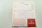 Vintage 1970's Omega Seamaster 166.0211 Warranty Booklet stamped