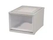 IRIS Stackable Storage Drawer 10.85 gal Gray/Translucent Frost 170523