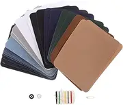 Angoily 1 Set Iron Fabric Patches for Clothing Repair Adhesive Backed Faux Rectangular Knee and Elbow Patches Durable and Stylish for Jeans Jackets and Pants