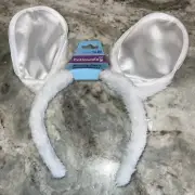 Cottondale Plush Posable White Easter Bunny Ears Headband Costume Accessory