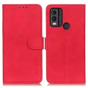 KHAZNEH For Nokia C22 Leather Flip Cover Wallet Phone Case Retro Texture Cell Phone Shell with Stand