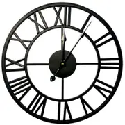 Infinity 40cm Classic Black Metal Wall Clock
