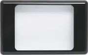 Altronics Clear Black Dual Cover Blank Wallplate