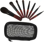 Healeved 1 Set Set Portable Makeup Brush Set Soft Bristles for Even Application Compact Face Beauty Tools for Travel for Makeup Touch Ups