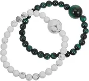 FOMIYES 1set Bracelet Wrist Band Wrist Straps Wristbands Hand Jewelry Stone 2pcs