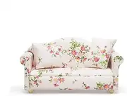 Odoria 1/12 Scale Dolls House Miniature Couch Sofa Dollhouse Furniture Accessories, Pink