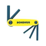Bondhus Gorillagrip® Fold-Up, 5 Per Fold-Up, Hex Tip, Inch