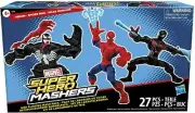 SPIDER-MAN, VENOM, MILES MORALES, MARVEL WEB SLINGING MASH PACK ACTION FIGURES