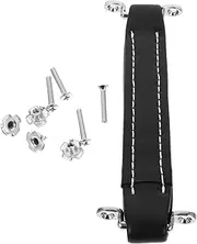 FELTECHELECTR Leather Guitar Amplifier Handle Strap Fit for Audio Cabinet Black Pu Leather Guitar Amp Speaker Belt
