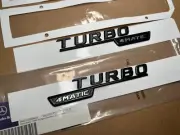 OEM Matte Black Turbo 4matic Side Badge Sticker for BENZ A35 A45 CLA GLA 35 45