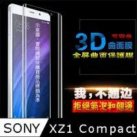 在飛比找PChome24h購物優惠-SONY XZ1 Compact 3D曲面全屏版-防刮高清膜