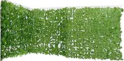 EZY Hedge and Plants 118"x 40" Artificial Ivy Hedge Roll, Fake Green Wall Hedge Panel Suitable for Outdoor Indoor Garden Privacy Fence Backyard Screen and Decor, 300 x 100cm – Light Green (RL010)