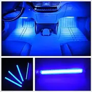 Car Interior Lights EJ's Super CAR 4pcs 36 LED DC 12V Waterproof Atmosphere Neon Lights Strip for Car-Car Auto Floor LightsGlow Neon Light Strips for All Vehicles (Blue)