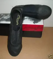 CAPEZIO JAZZ BOOTS BLACK CPO1 NEOPRENE INSERT DANCE