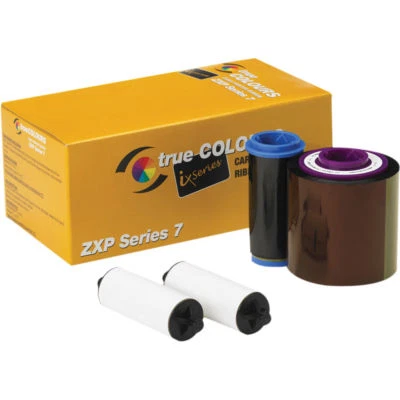 Genuine Zebra 800077-742 YMCKO ZXP Series 7 Printer Ribbon - 750 prints - New