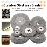 3"-12" Crimped Stainless-Steel Wire Wheel /Brush For Rust Removal Bench Grinder