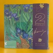 Seesaw Jigsaw Puzzles Van Gogh 2-pack Irises And Cafe Terrace New P24
