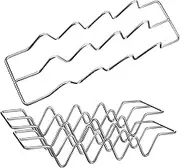 Zerodeko Taco Holder Set Pcs Stainless Steel Taco Rack Serving Tray Tortilla Holder Stand