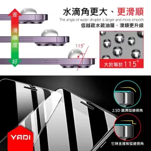 【YADI】SONY Xperia 5 V 6.1吋 2023 水之鏡 AGC高清透手機玻璃保護貼(靜電吸附 高清透光)