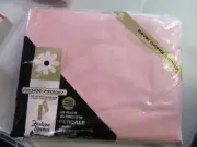 VTG PENN-PREST FASHION MANOR DOUBLE FITTED SHEET Pink 54x75