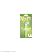 Venus Extra Smooth Green Women's Razor + 2 Razor Blade Refills