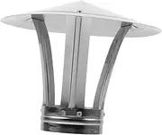 OFFSCH Stainless Steel Chimney Cap Rain Cover Windproof Protector Hat for Flue Durable Easy Installation Suitable for Pipes Rain and Shield