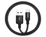 Centaurus 1m/2m X14 Hoco Nylon Braided 3A Fast Charging Data Cable Cord for iPhone Android-Black 1M,Micro USB*