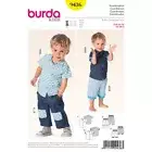 Burda Sewing Pattern 9436 Baby Toddlers Boys 6m-3 years Shirts Pants & Shorts