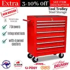 7 Drawer Mechanic Garage Workshop Tool Parts Box Organiser Chest Storage Trolley