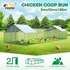 Chicken Coop Cat Dog Pet Enclosure Run Walk In Chook Bird Cage House Pen Shelter